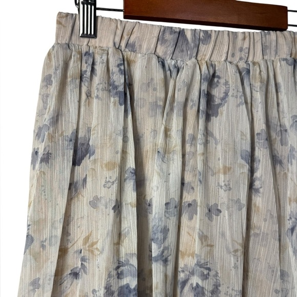 Anthropologie En Saison Pleated Floral kika Skirt size small - Picture 7 of 13